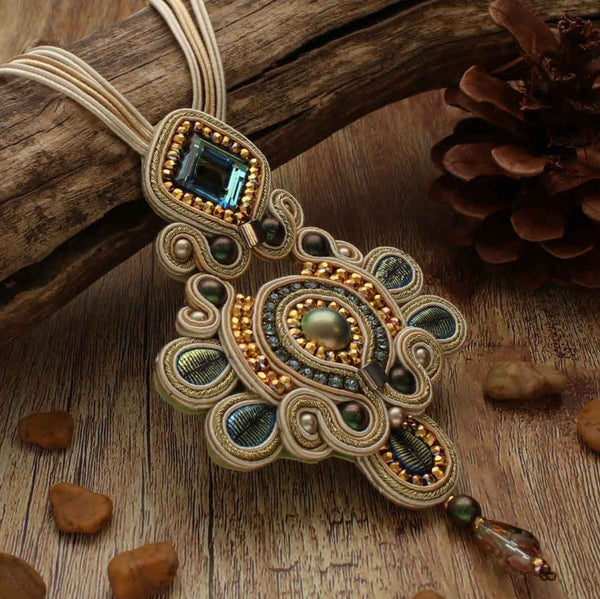 Italian Luxury Soutache Band 3mm stainless metallic per Meter