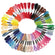 Stickgarn Set multicolor Polycotton 1mm 50 Stränge à 8m