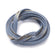 Jeansband hellblau mit Goldeffekten 10x2mm Denim Cord per Laufmeter