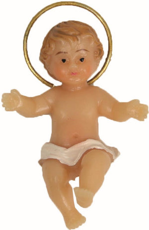 Jesuskind mit goldenem Heiligenschein verschiedene Größen