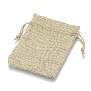 Geschenkbeutel in Jute-Optik mit Zugband 20x30cm