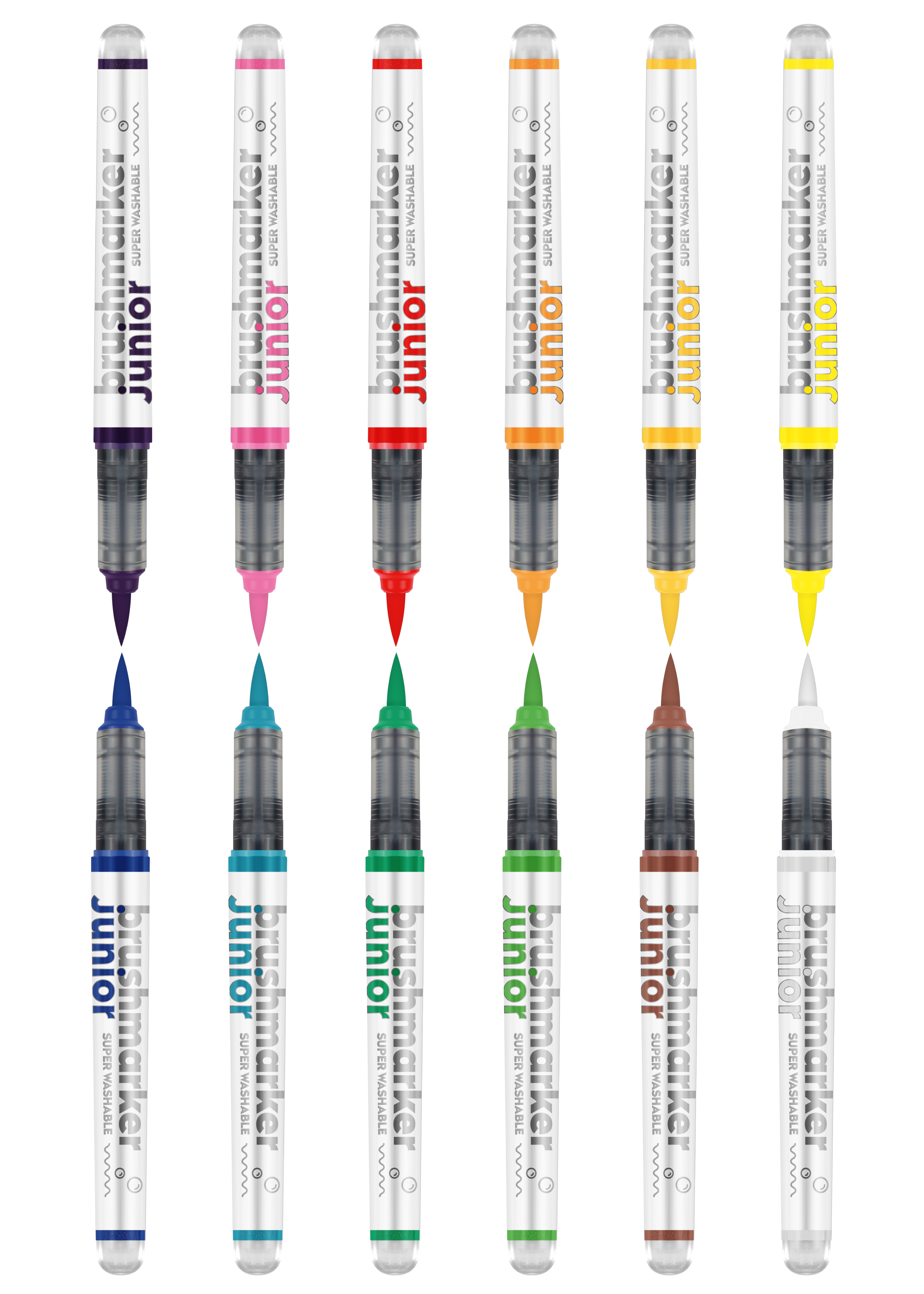 Karin Markers Brushmarker PRO Set mit Nylon-Pinselspitze 12 Stifte