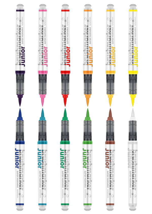 Karin Markers Brushmarker PRO Set mit Nylon-Pinselspitze 12 Stifte