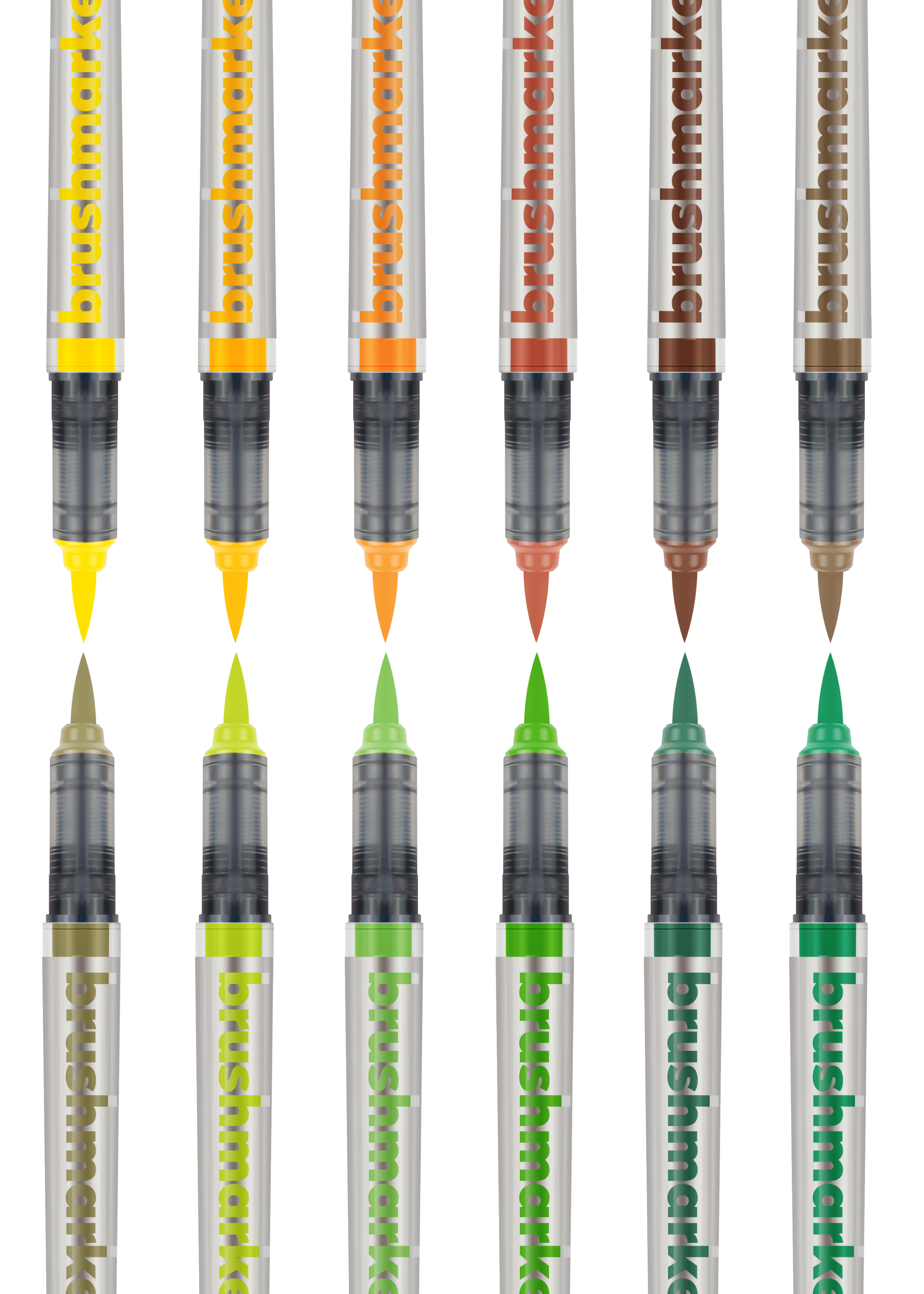 Karin Markers Brushmarker PRO Set mit Nylon-Pinselspitze 12 Stifte