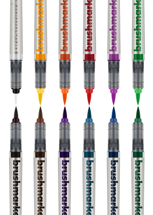 Karin Markers Brushmarker PRO Set mit Nylon-Pinselspitze 12 Stifte