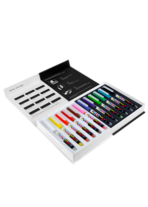 Karin Markers Pigment Decobrush BASIC COLORS Set 12 Stifte in Box