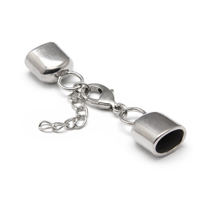 Kappelverschluss oval glatt 54x12mm innen: 6x10mm per Set