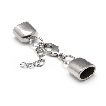 Kappelverschluss oval glatt 54x12mm innen: 6x10mm per Set