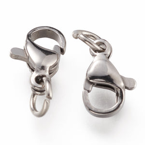 Karabiner Kettenverschluss mit Zwischenring Edelstahl 10mm 5 Stück / Packung