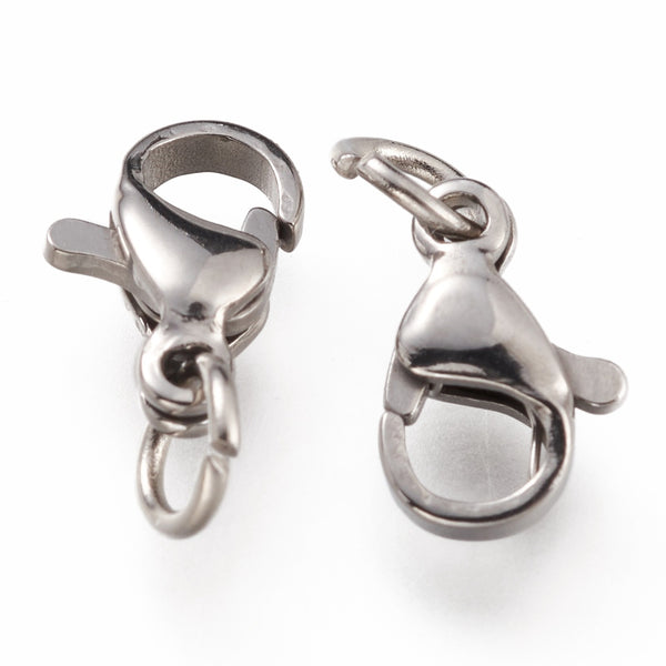 Karabiner Kettenverschluss mit Zwischenring Edelstahl 10mm 5 Stück / Packung