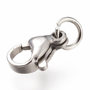 Karabiner Kettenverschluss mit Zwischenring Edelstahl 10mm 5 Stück / Packung