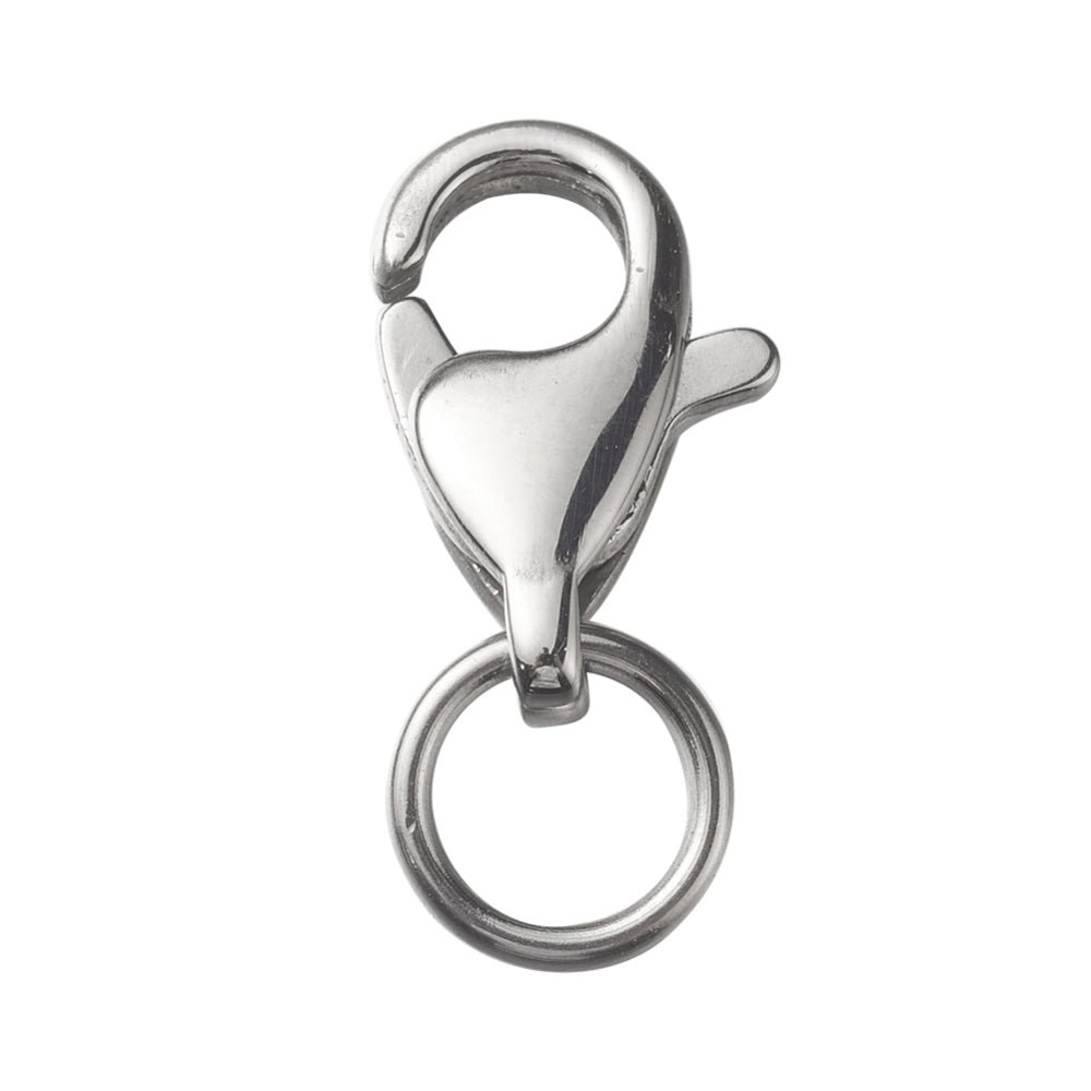 Karabiner 11mm mit Biegering 6mm Edelstahlt 3 Stück