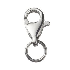 Karabiner 11mm mit Biegering 6mm Edelstahlt 3 Stück