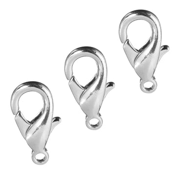 Karabiner Kettenverschluss nickelfrei silberfärbig 15mm 20 Stück
