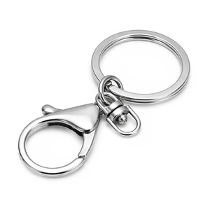 Schlüsselanhänger Karabiner mit Spaltring und Drehgelenk 68x30mm 1 Stück