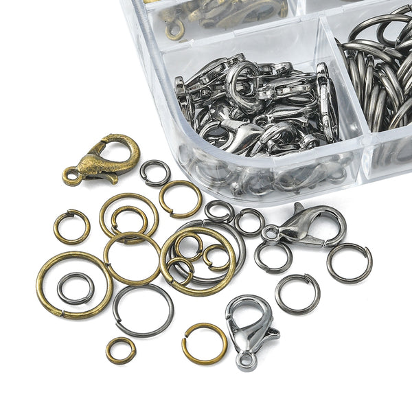 Karabinerverschlüsse Zwischenringe Schmuck-Set