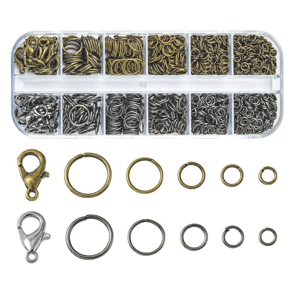 Karabinerverschlüsse Zwischenringe Schmuck-Set