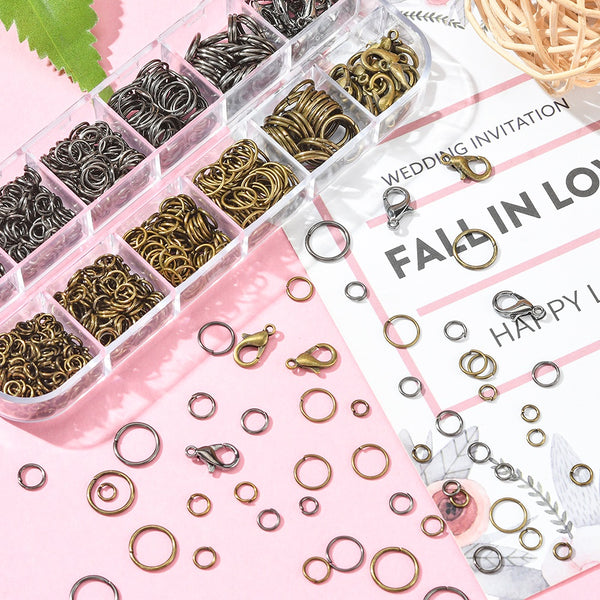 Karabinerverschlüsse Zwischenringe Schmuck-Set