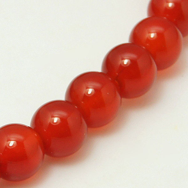 Karneol Perlen rot rund 4mm Qualität A 92 Stück / Strang 37cm