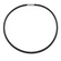 Kautschukcollier schwarz mit Steckverschluss 4mm 46cm