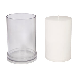 Kerzengießform zylindrisch flach 10cm ø Höhe 15cm