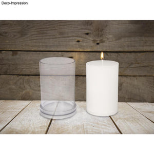 Kerzengießform zylindrisch flach 10cm ø Höhe 15cm