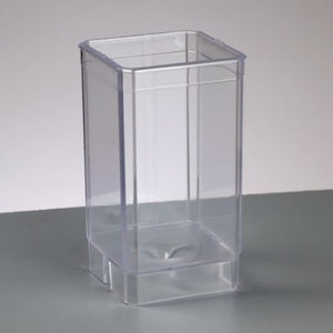 Kerzengießform eckig Quader Kunststoff transparent 105x60x60mm