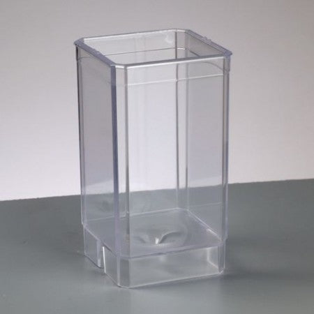 Kerzengießform eckig Quader Kunststoff transparent 105x60x60mm