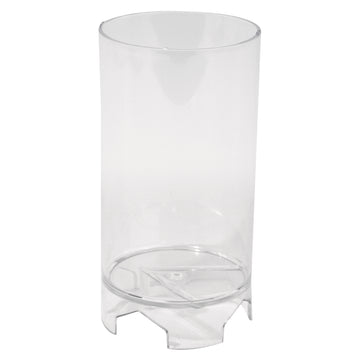 Kerzengießform zylindrisch Kunststoff transparent 10,5cm hoch 6cm Dm