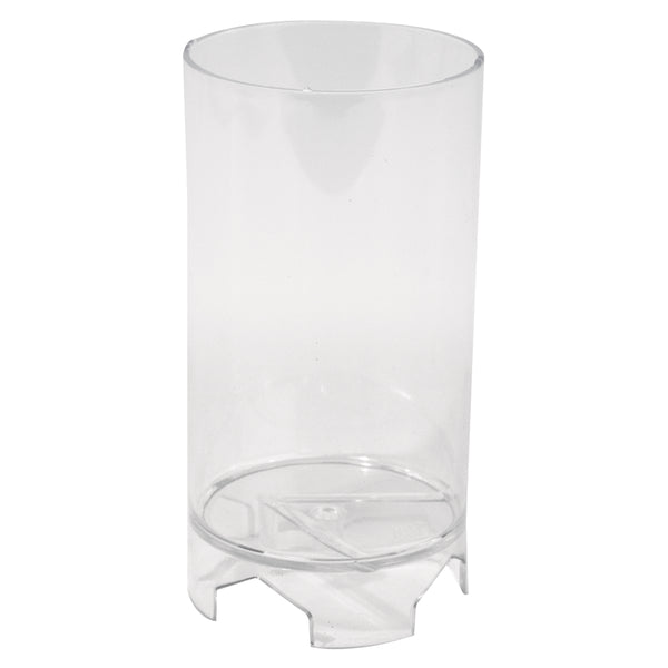 Kerzengießform zylindrisch Kunststoff transparent 10,5cm hoch 6cm Dm