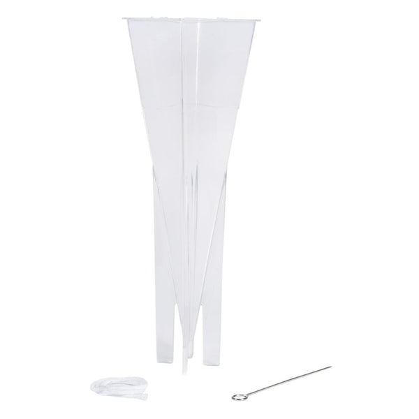 Kerzengießform Pyramide Kunststoff transparent 22cm