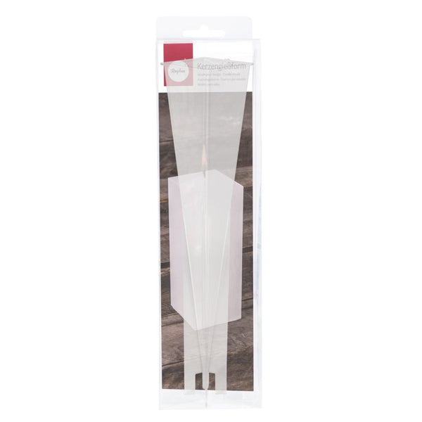 Kerzengießform Pyramide Kunststoff transparent 22cm