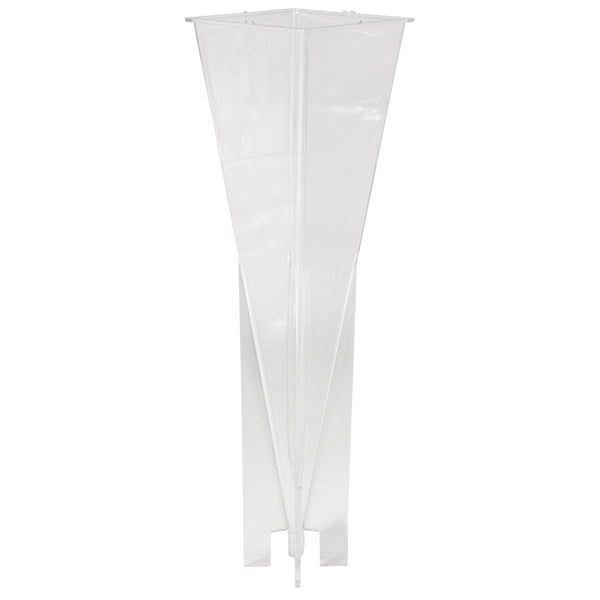 Kerzengießform Pyramide Kunststoff transparent 22cm