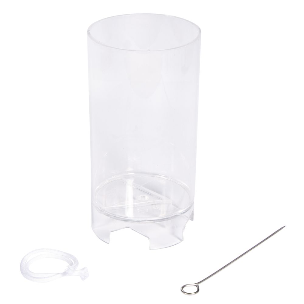 Kerzengießform zylindrisch Kunststoff transparent 10,5cm hoch 6cm Dm