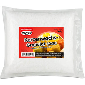 Kerzengießwachs Granulat 80% Paraffin / 20% Stearin Standard Kompositionswachs