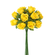 Kleinblumen Farm-Rose gelb auf Drahtstiel 12 Stk./Bund
