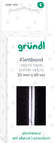 Klettband selbstklebend schwarz 20mm 60cm