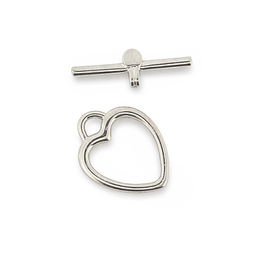 Knebelverschluss-Herz 17x16mm 1 Stk.