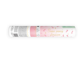 Konfettikanone Junggesellinnenabschied Penis-Konfetti rosa 20cm