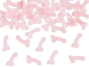 Konfettikanone Junggesellinnenabschied Penis-Konfetti rosa 20cm
