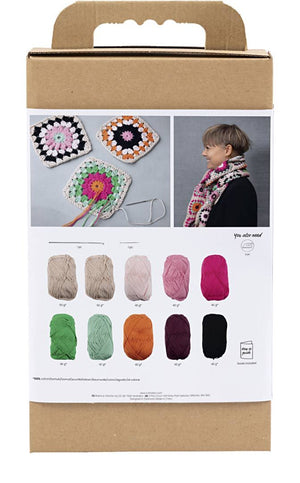 Kreativ Set Häkeln Warme Farben