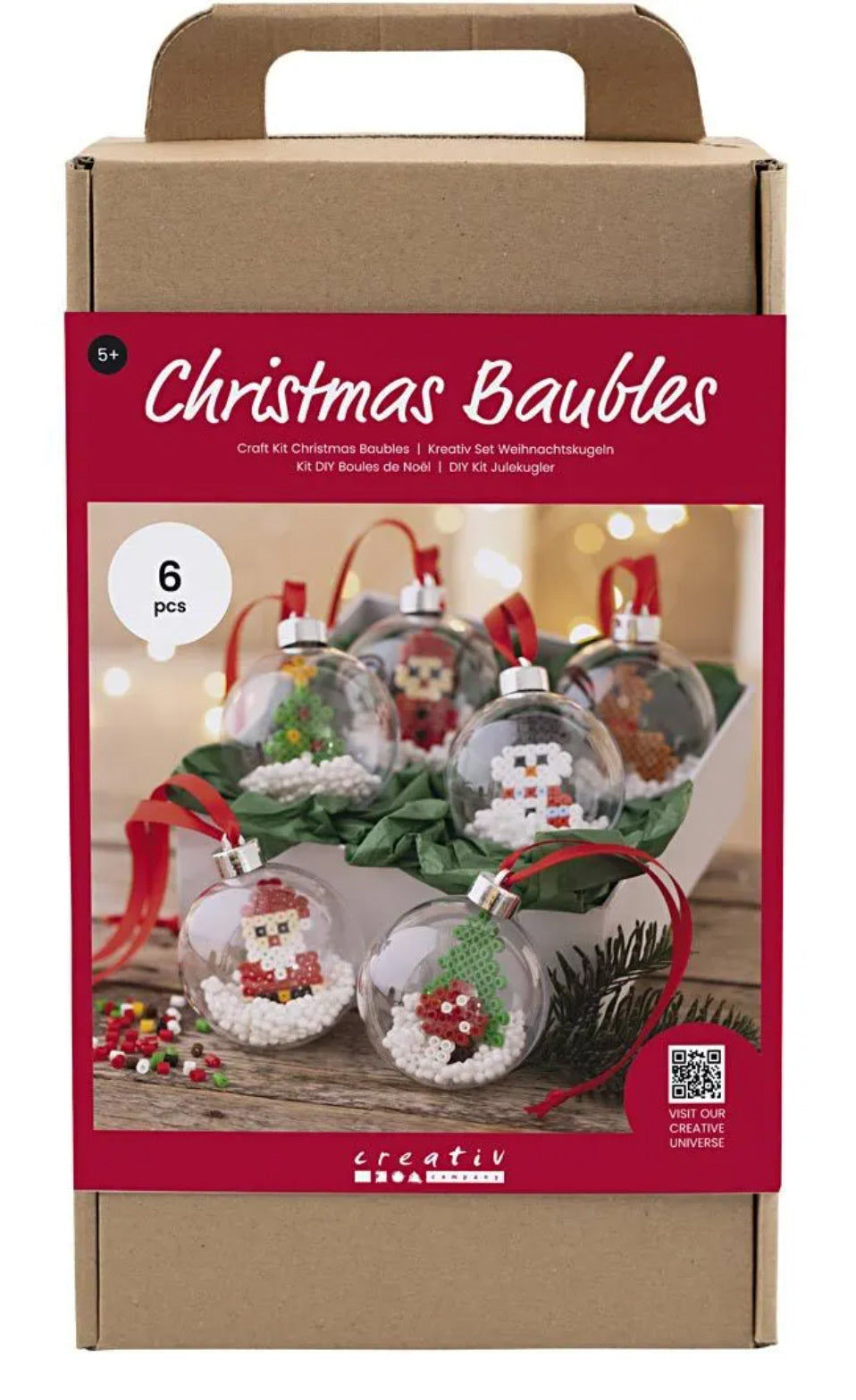 Kreativ Set Weihnachtskugeln Bügelperlen