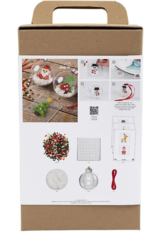 Kreativ Set Weihnachtskugeln Bügelperlen
