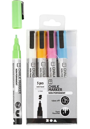 Kreidestifte kräftige Farben Strichstärke 1,2-3 mm 5 Stück/ Set