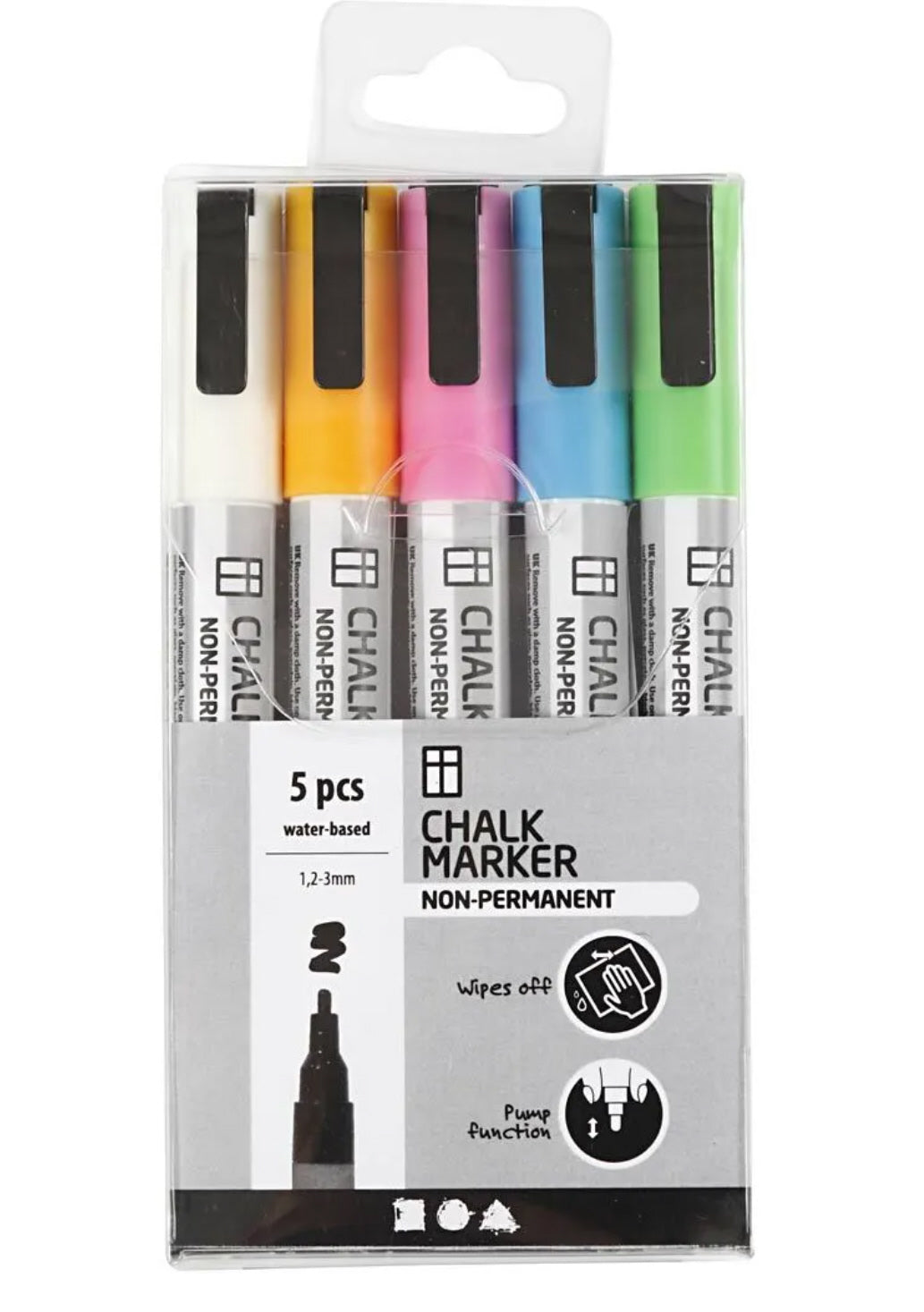 Kreidestifte kräftige Farben Strichstärke 1,2-3 mm 5 Stück/ Set