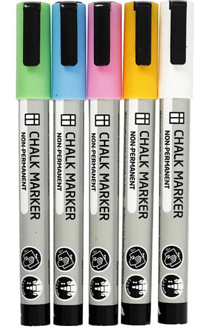 Kreidestifte kräftige Farben Strichstärke 1,2-3 mm 5 Stück/ Set