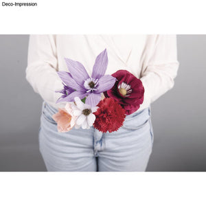 Krepppapier Blumen Set bunt sortiert 105g/m² / Box