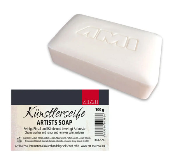 Künstlerseife zum Reinigen der Pinsel und der Hände 100g