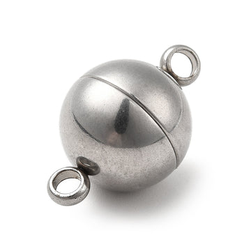 Kugel-Magnetverschluss aus Edelstahl rund 12mm 1 Stück
