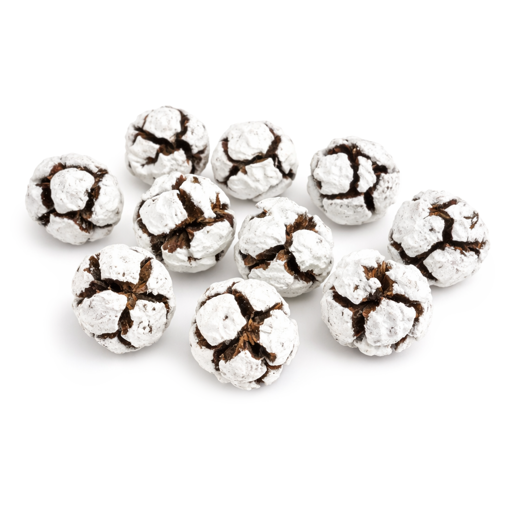 Kugelzapfen Fußballfrucht natur weiß 25g